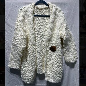 Cozy White Knit Sweater